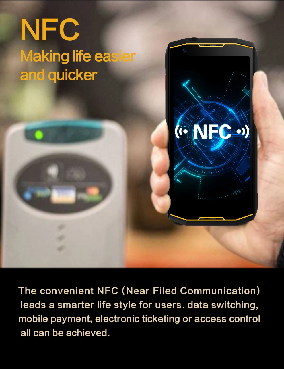 Conquest S12 pro 6 ГБ+ 128 ГБ 8000 мАч NFC IP68 водонепроницаемый ударопрочный мобильный телефон 5,9" Android 8,1 Восьмиядерный 4G Прочный смартфон