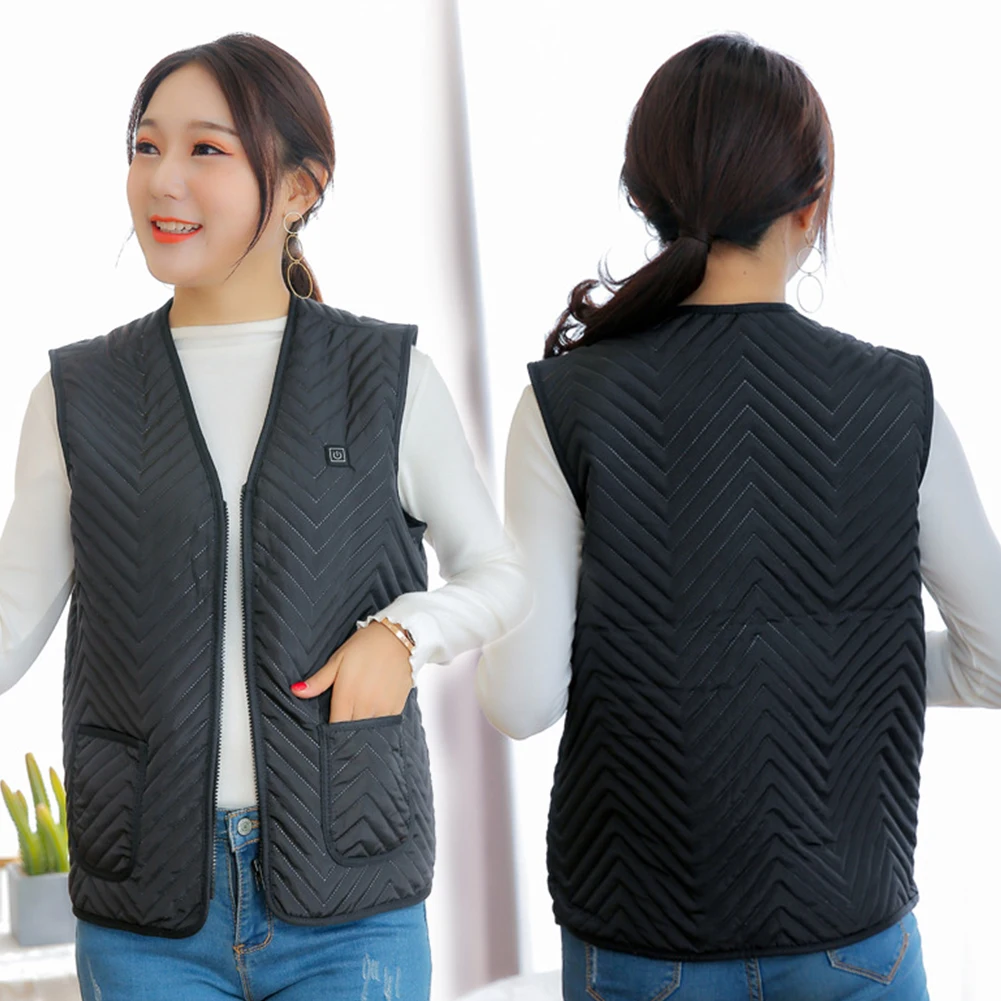 Ceny Mężczyźni kobiety jesień zima jazda na nartach zmywalny kurtki na zewnątrz Camping piesze wycieczki podgrzewane do ładowania USB kamizelki regulowany tryby ciepły