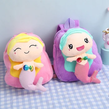 

Cartoon Backpack School Rucksack Shoulder Bookbag Children Travel Daypack for Kids Girls Plush Mini Rucksack