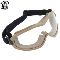 Tactical Airsoft Paintball Combat Shooting Target Ant Shaped Goggle Clear Lens Anti-Fog Military Safety Helmet Glasses Eyewear