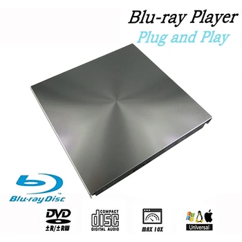 Unidad de DVD Blu Ray 3D externa USB 3,0 BD CD DVD Burner Player escritor lector para Mac OS Windows 7/8.1/10/Linxus, portátil, PC