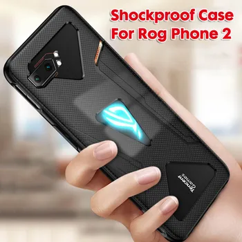 Перейти на Алиэкспресс и купить 2 в 1 закаленное стекло для Asus ROG Phone II ZS660KL чехол ультра тонкий противоударный чехол для телефона Asus ROG Phone 2 Phone2 чехол
