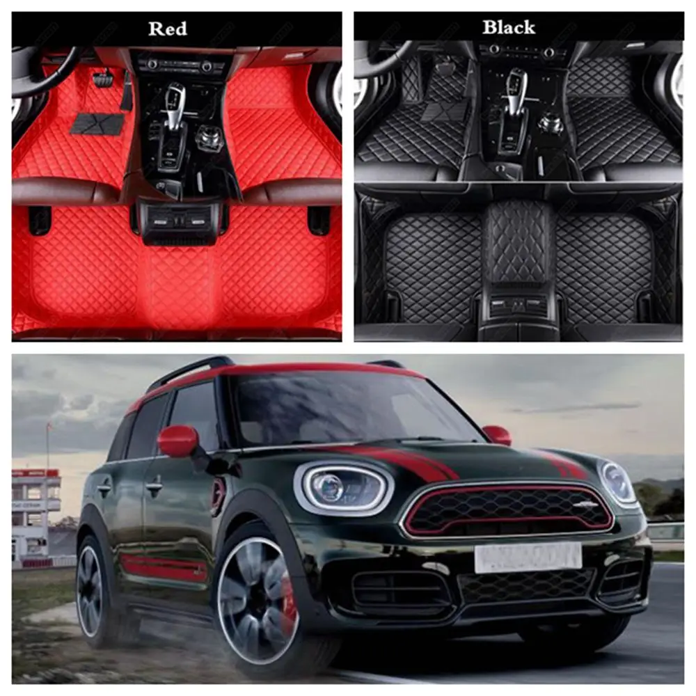 Автомобильные коврики кожаные Коврики для MINI R50 F57 ONE Cooper Plus Countryman R57 R58 R60 F60 R53 R56 F55