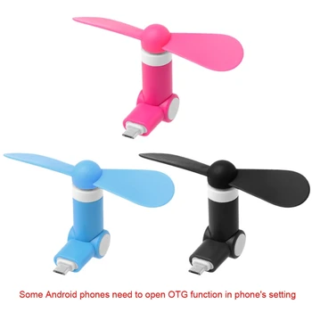 

180 Degree Rotating Micro USB Cool Fan For Samsung Xiaomi Huawei HTC ZTE Android Y3ND