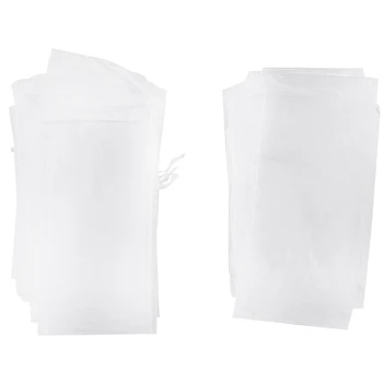

50pcs White Drawstring Organza Folding Hand Fan Pouch Party Wedding Favor Gift Bags