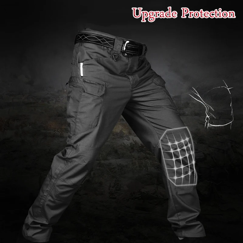 City Military Tactical Pants Men SWAT Combat Army Trousers Many Pockets Waterproof Wear Resistant Casual Cargo Pants Men 2021