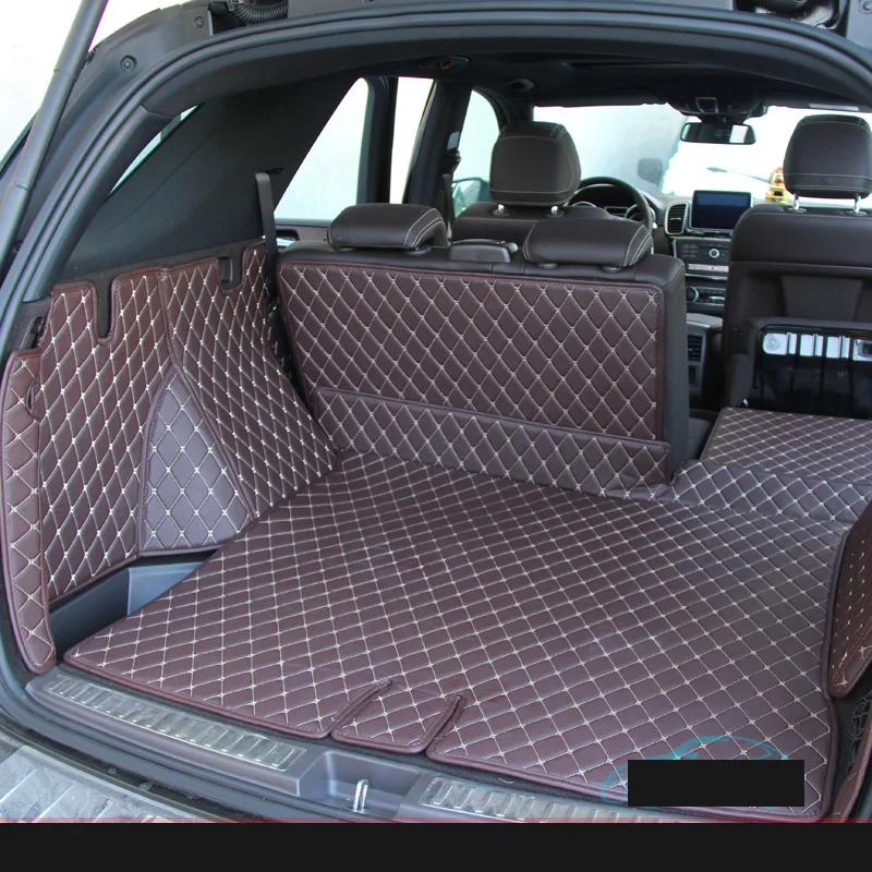 Lsrtw2017 волокна кожи багажник автомобиля коврик для mercedes benz M класса ML500 ML400 ML550 ML63 GLE300 GLE320 GLE400 2012