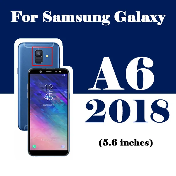 Защитное стекло лист для samsung galaxy a6 a7 a8 a9 plus бронированный закаленное защитное стекло a 6 7 8 9 пленка samsun glas - Цвет: a6 2018