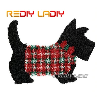 

Latch Hook Rug Kits Cartoon Puppy Pet DIY Crocheting Carpet Rug 100% Acrylic Yarn Cushion Mat Dog Carpet Home Decor Art & Crafts