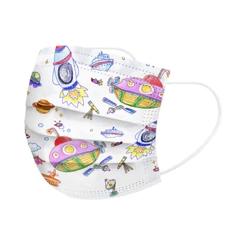 

Children's Cartoon Breathable Mask Disposable Three-Layer Protective Cover Unisex Face Mouth Mask Earloop Fast Delievry New