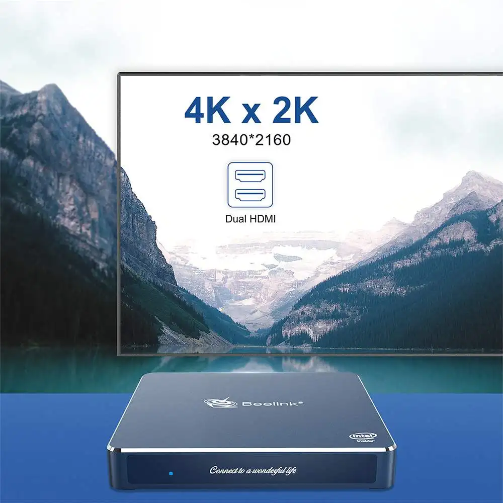 Beelink Gemini M мини ПК компьютер Windows 10 ТВ бокс 4 ГБ 8 J4125 процессор Intel Lake Refresh 1000M LAN 5 8G WIFI