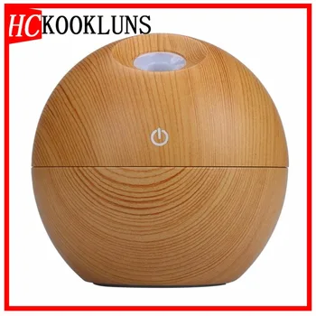 

mini usb 130ml Air Humidifier Wood Grain Aroma Diffuse Desk Humidificador decoration Essential Oil Mist Maker LED Light for Home