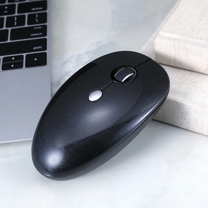 

2.4G Slim Wireless Mouse Less Noise Portable Mobile Energy-saving Mice for Notebook PC Computer OUJ99