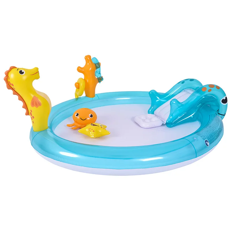 Water Slide For Children Fun Lawn Water Slides Inflatables Pools For Kids Summer Children's Slide Set Backyard Outdoor Toys