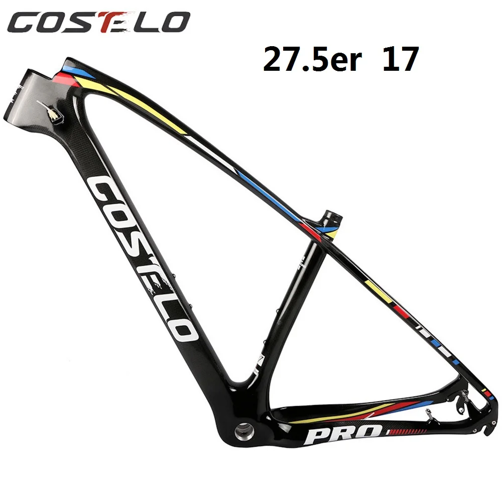 Costelo Massa Basic 3K 27,5 er 29er углеродное волокно mtb велосипедная Рама углеродная Mtb рама для горного велосипеда teleio делла bicicletta - Цвет: 27er 17 inch black