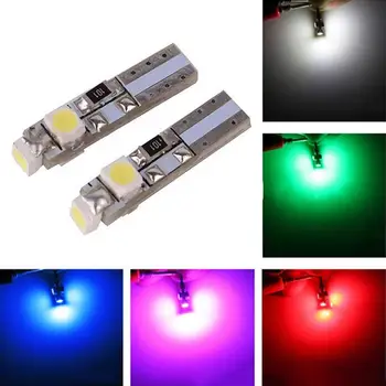 

10Pcs T5 Dashboard Gauge Instrument Panel 3528 1210 3SMD LED Wedge Bulb Light