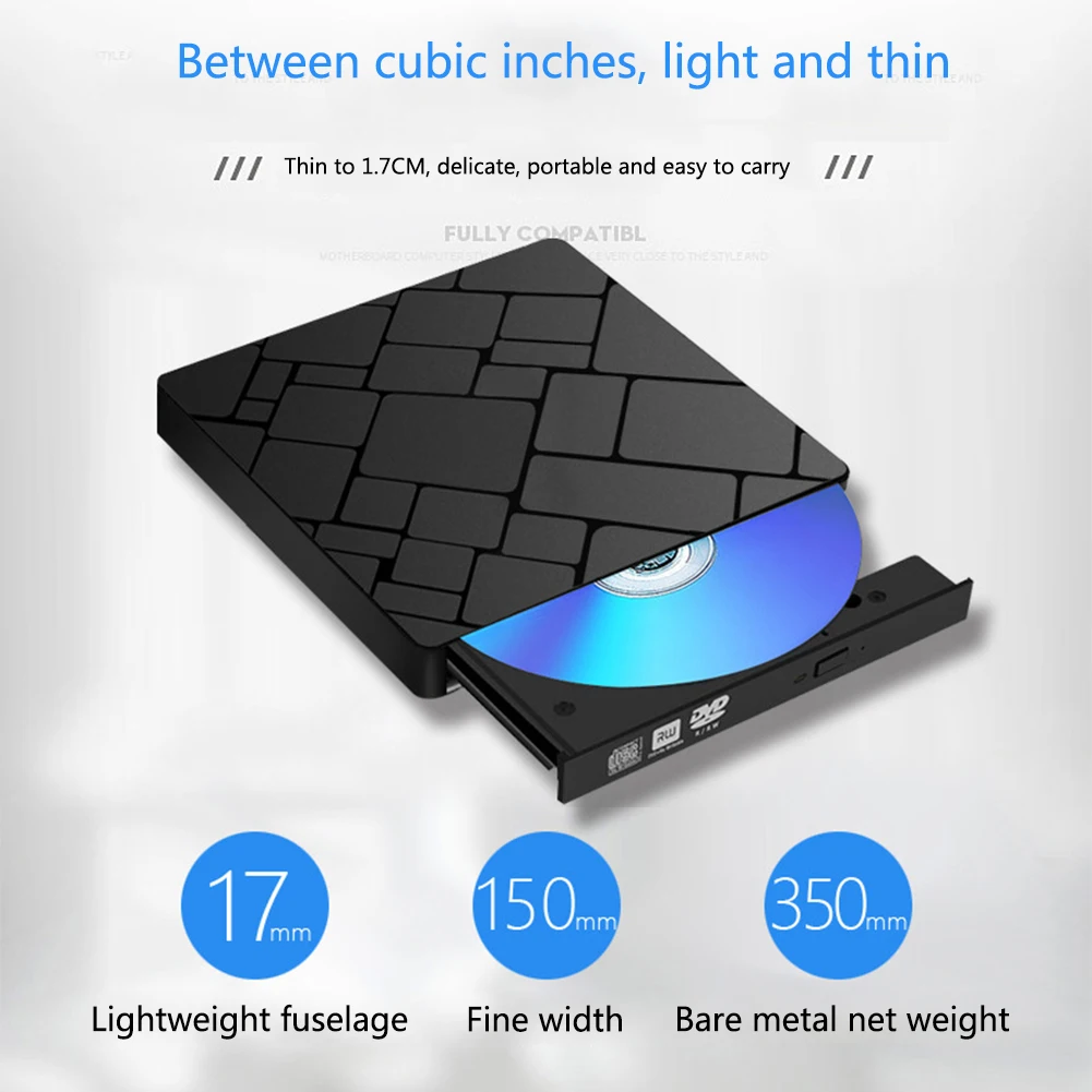USB 3,0 Настольный ультра тонкий плеер типа C DVD горелка портативный ноутбук реписатель внешний CD привод аксессуары компьютерный ридер