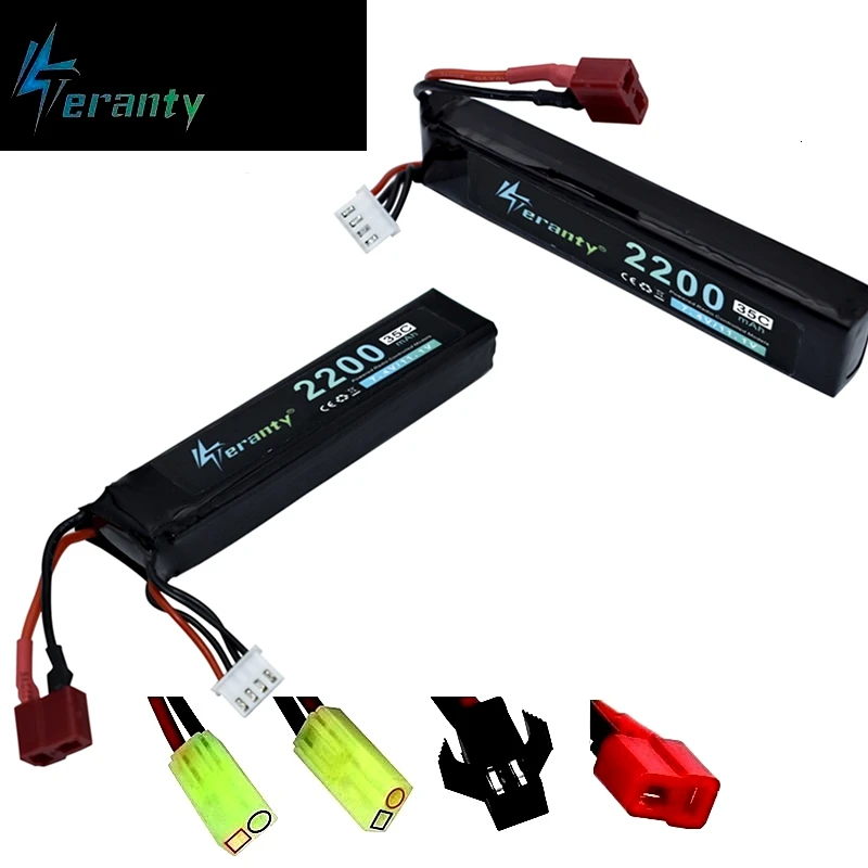 Аккумуляторная батарея для водяного пистолета 3S 11 1 В 2200 мАч 35C Lipo AKKU Mini Airsoft BB
