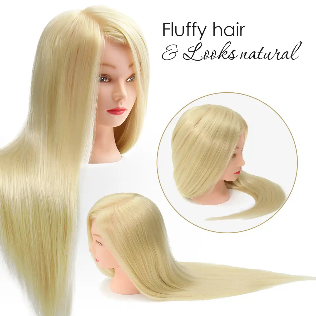 natural hair doll head