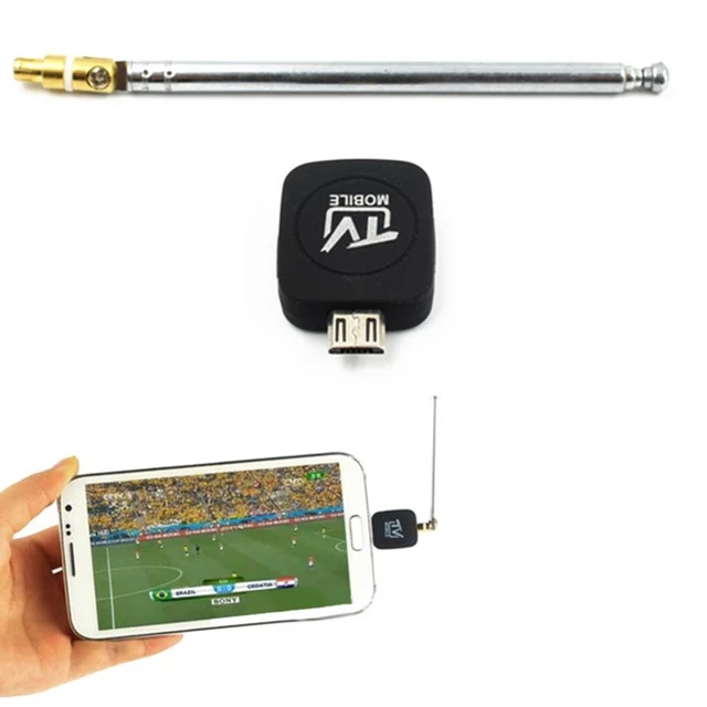 Tuner High Quality Mobile TV Receiver Black USB Digital DVB-T2 Micro Stick  For Android Tablet