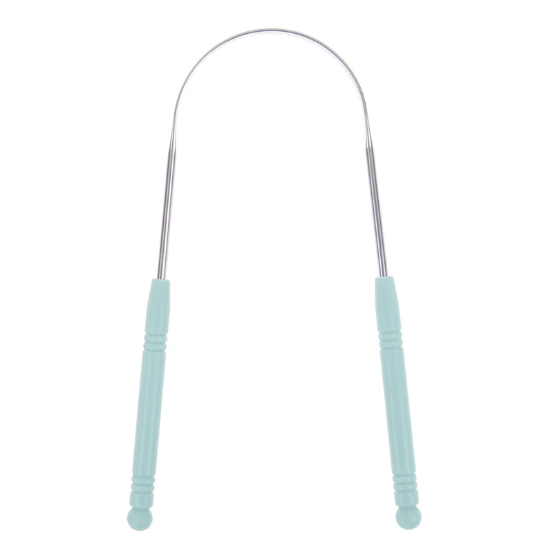 Скребок для языка из нержавеющей стали очиститель свежего дыхания с покрытием зубная щетка для языка Стоматологическая гигиена полости рта инструменты для ухода