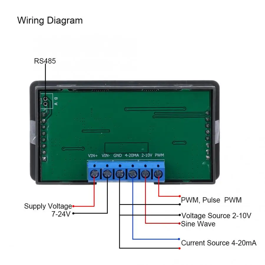 WSFG-06 PWM Pulse Adjustable Module Sine Ripple 4-20mA 2-10V Signal Generator without RS485 High Quality