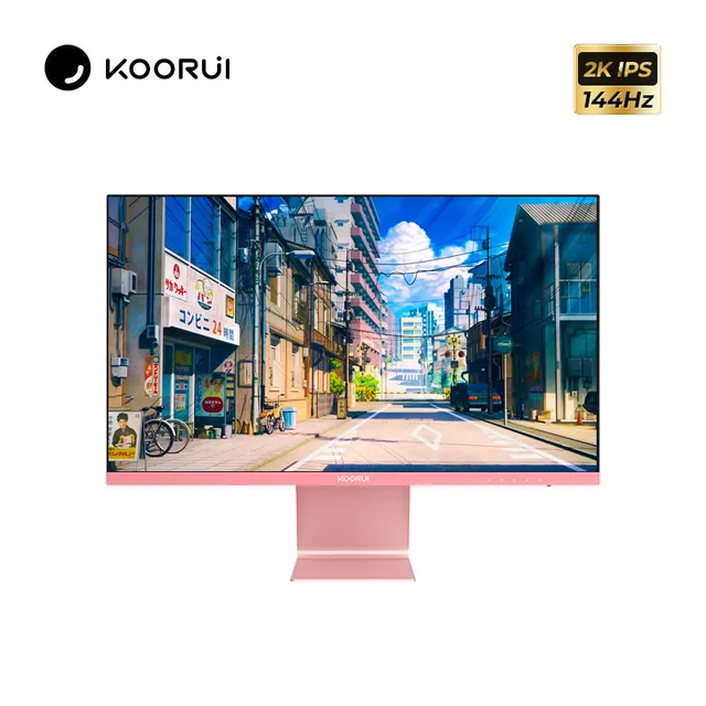 KOORUI-Monitor para videojuegos, dispositivo de 27 pulgadas, IPS rápido, 2K, 144Hz, 1ms, g-sync/Free Sync, 27E2Q, Compatible con HDMI, DP para ordenador de alta gama 1