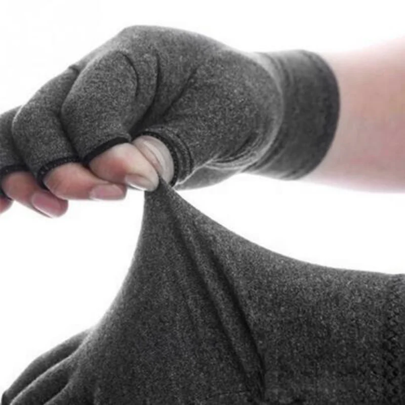1 пара мужчин и женщин артрит снимает перчатки эластичные дышащие компрессионные перчатки рукавицы FDX99