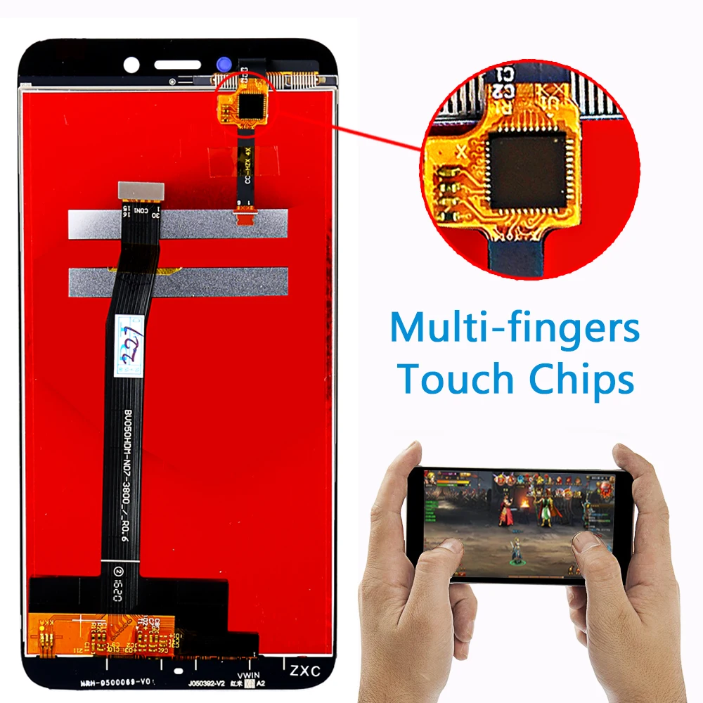 Fansu AAA ips ЖК Дисплей для Xiaomi Redmi 4X5,0 дюймов дигитайзер в сборе 1280*720 рамка Сенсорный экран с 10 точек касания Функция