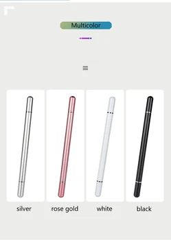 

10pcs/lot Magnetic Capacitance Pen Cloth Head Disc 2 in 1 Multi-purpose Touch Screen Pencil Mobile Tablet Touch Stylus Pens