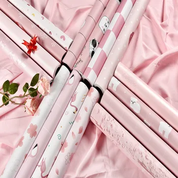 

Self-Adhesive Waterproof Network Red Wallpaper Pink Plaid GIRL'S Dormitory Warm Wallpaper Dormitory Living Room Bedroom Renovati