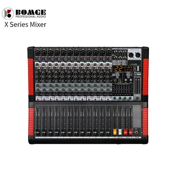 

BOMGE 12 channel USB Bluetooth MP3 sound mixer audio mixing console with 48V phantom power for stage performance and live show