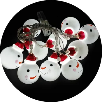 

LED Cell Box Snowman String Lighting Courtyard Party Ornamental Festoon Lamp