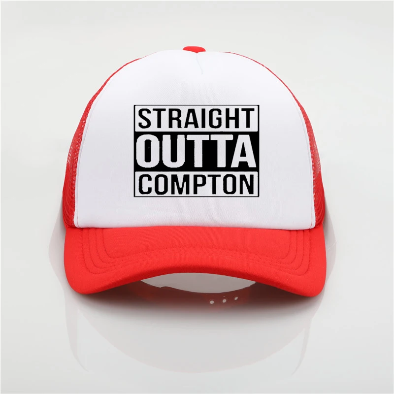 Модная шапка с сеткой Compton печать бейсбольная кепка для мужчин и wo мужская летняя трендовая Кепка новая молодежная Джокер Солнцезащитная шляпа пляжный козырек шляпа - Цвет: Темно-серый