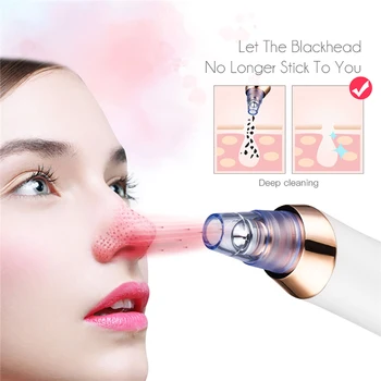 

Microcrystalline Blackhead Vacuum Cleaner Pore Blackhead Skin Care Machine Face Nose Black Dot Pimple Blackhead Remover Electric