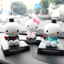 Hello kitty автомобильные головные украшения, автомобильные аксессуары для девочек, милый Настольный телефон, база, аксессуары для автомобиля, кукольный автомобиль