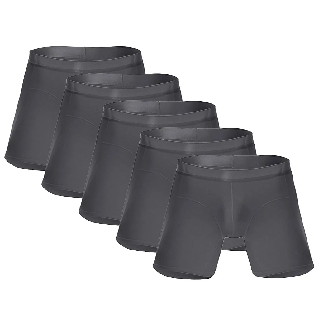 KANCOOLD, нижнее белье, 5 шт., мужские трусы, модные, мужские, спортивные, длинные, для бега, многофункциональные, мужские боксеры
