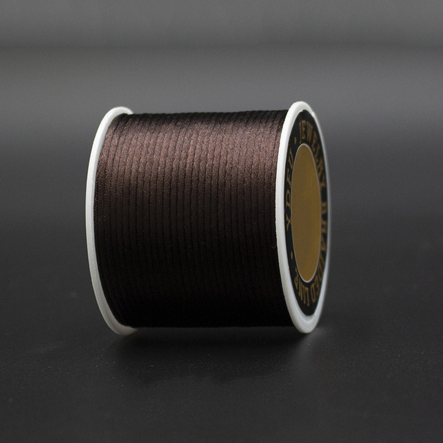 Satin Rattail Silk Cord Nylon Thread Cord Chinese Knot DIY Rope Bead Bracelet Jewelry Making Rope String