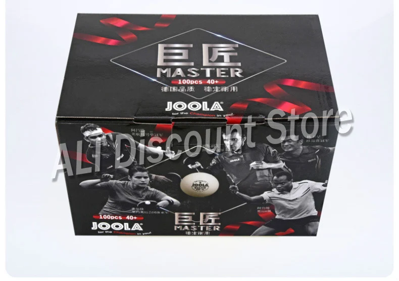 Joola Great master ABS 40+ шарики для настольного тенниса, 100 шт., новые пластиковые шарики для пинг-понга, для тренировок