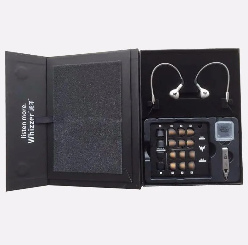 Whizzer A15 A15 Pro спортивные наушники HiFi Bass металлические наушники-вкладыши 3,55 мм Тип наушники 120 мм кевлар гибридная Армирующая линия