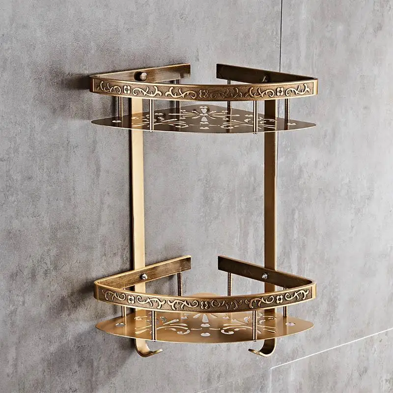 Aluminum Bathroom Corner Shelf | Corner Bathroom Shelf Antique ...