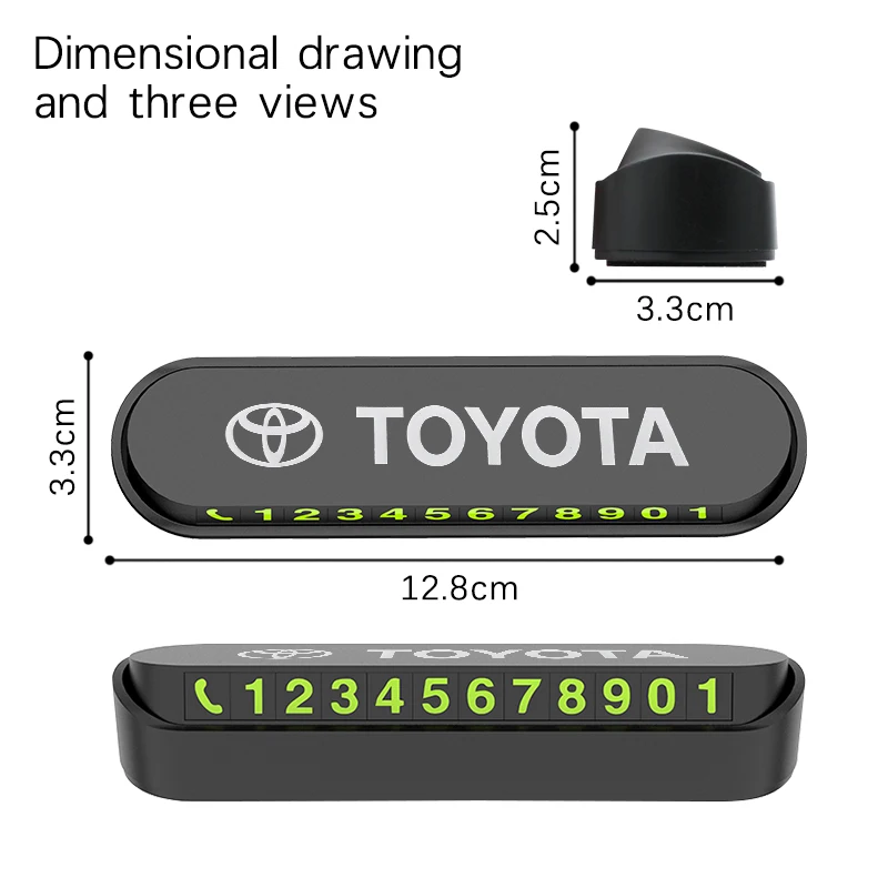 Car Accessories Temporary Parking Number Card for Toyota Corolla E150 Camry 40 70 Rav4 Mark2 Land Cruiser 200 Interior Goods Car Accessories Temporary Parking Number Card for Toyota Corolla E150 Camry 40 70 Rav4 Mark2 Land Cruiser 200 Interior Goods