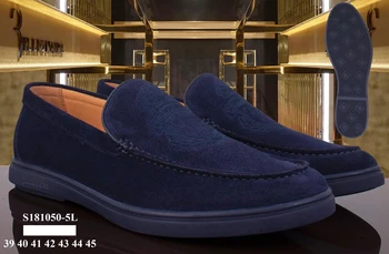 

BILLIONAIRE Shoes Cowhide men 2020 winter new fashion casual Inner sheepskin embroidery high quality European size 39-45