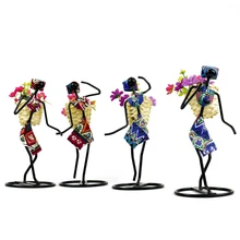 Украшение стола, новинка, креативная Цветочная композиция, маленькая железная корзина, Цветочный персонаж, чайный сбор, для девочек, украшение для рабочего стола в помещении