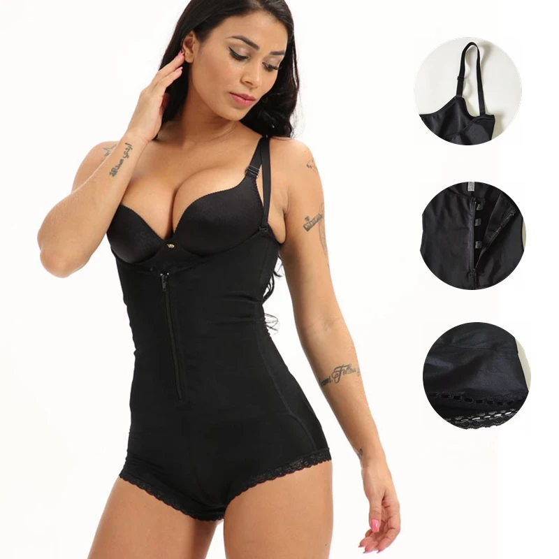 Full Body Girdles For Women Slimming Shapewear Reducing tummy shaping Underwear Seamless Zip Waist Trainer Latex Buckle Bodysuit | Женская