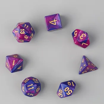 

2019 7pcs Dual-Color Dices D4 D6 D8 D10 D12 D20 Multi Sided Game Role Playing Dual Color Dices New BrandBest Price