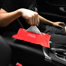 SUP54-Creative индивидуальная тканевая коробка для автомобиля, снимаемый лоток для салона автомобиля, тканевый чехол, сумка для семейного автомобиля, двойное использование, удобный