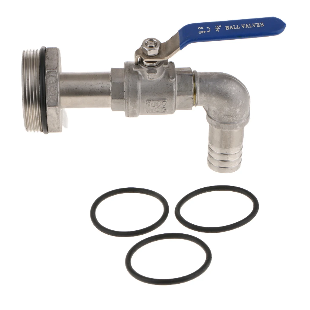 90 Degree L Type Gasoline Barrel Outlet Nozzle Fuel Handle Tap w/O-ring Seal 25.5mm