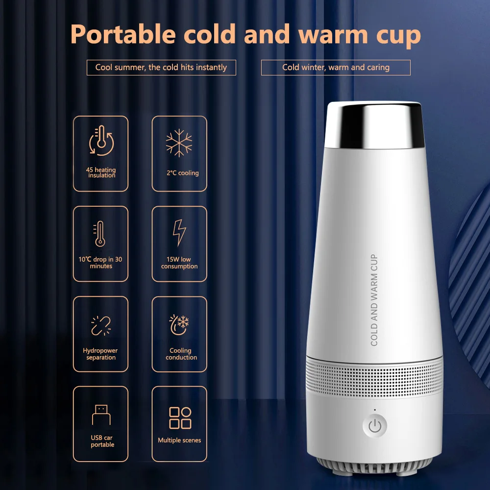 USB Hot & Cold Travel Mugs Thermos Smart Water Cup Vacuum Drink Flasks sports Bottle Leakproof Bumbler Coffee Mug Rechargeable