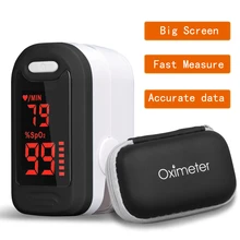 Protable Finger Oximeter LED Pulse Oximeter Medical Equipment SPO2 Apparatus Saturation Meter Home Heart Rate Monitor